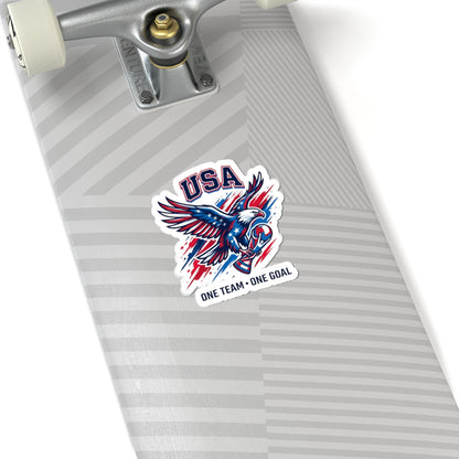 USA Eagle Soccer Sticker | country pride, retro soccer