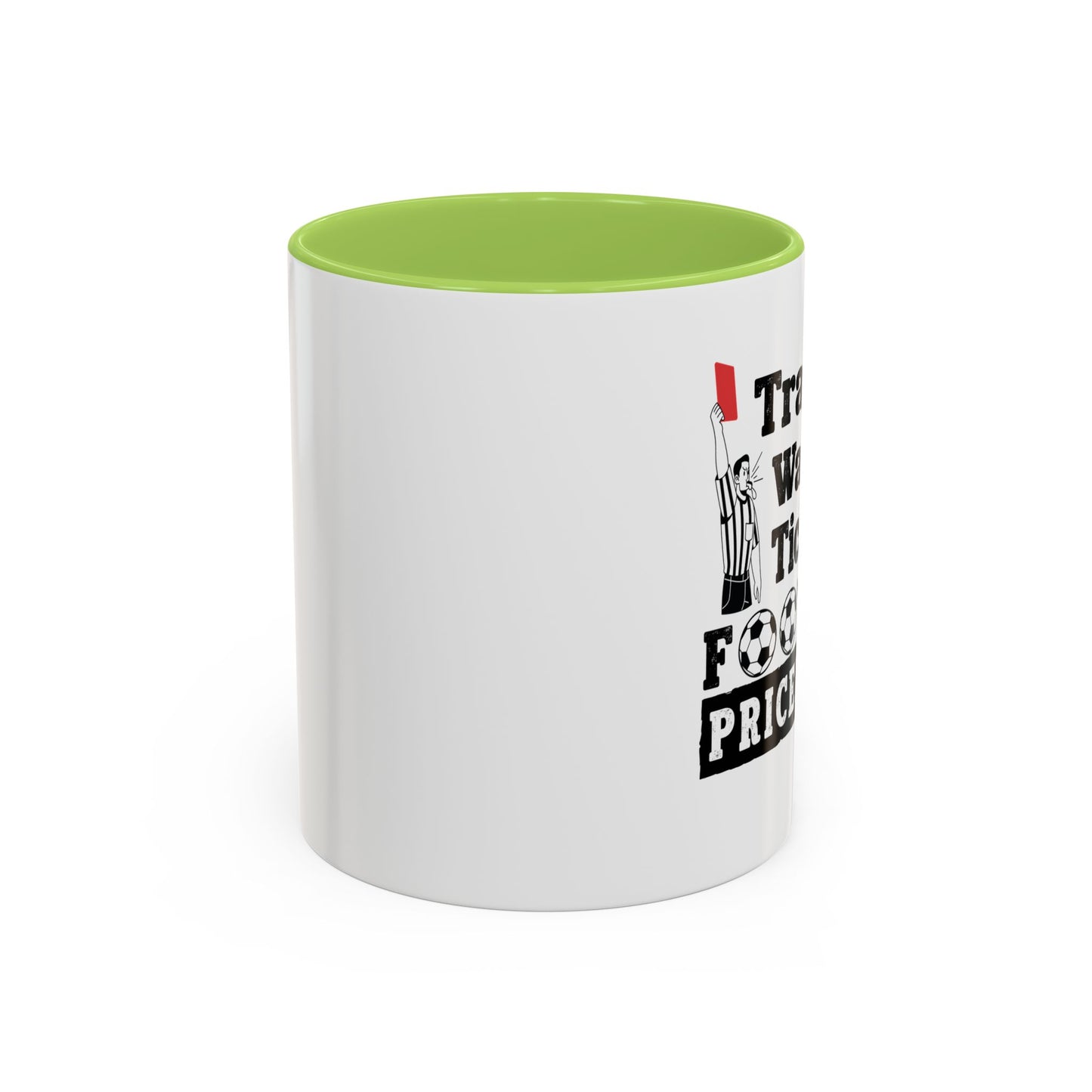 Football Priceless Accent Coffee Mug — "Travel, Water, Tickets" Gift for Soccer Fans