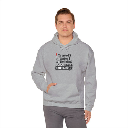 Football Priceless Hoodie — Travel, Water, Tickets Graphic Hoodie
