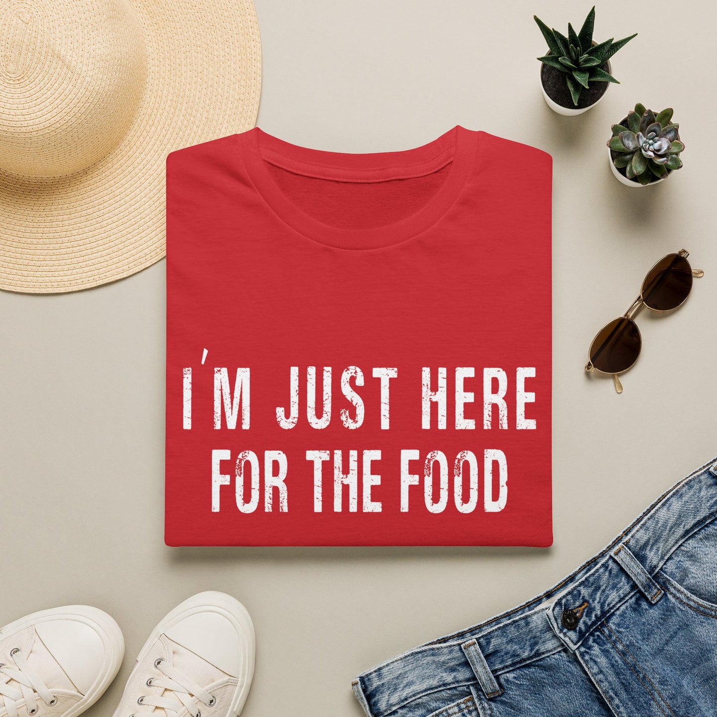 I'm just here for the food funny t-shirt