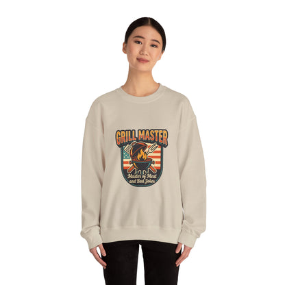 Grill Master Crewneck Sweatshirt | Father’s Day, Retro BBQ Dad