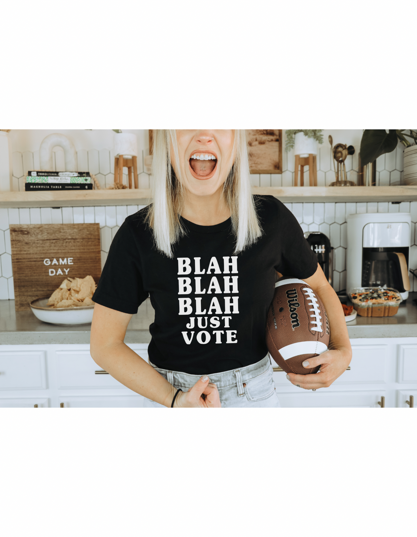 Blah Blah Blah Just Vote T Shirt