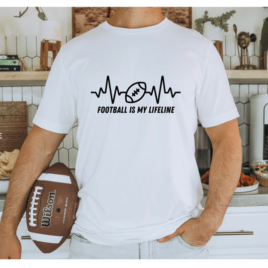 Football is My Lifeline T Shirt