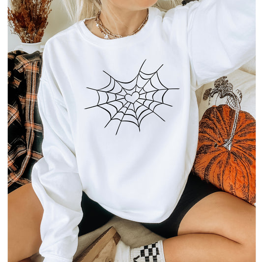 Heart Spiderweb Sweatshirt