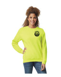 Safety Green Adult Crewneck Sweatshirt