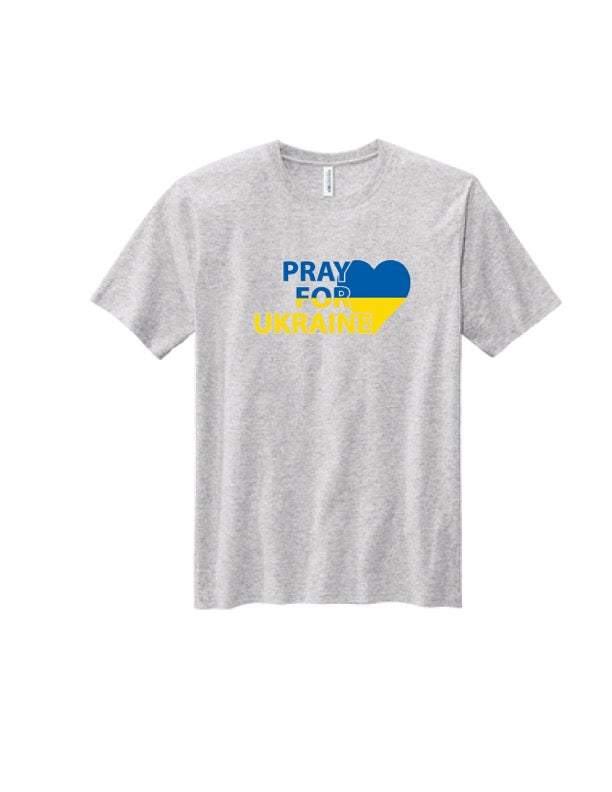 Gray Pray For Ukraine T-Shirt