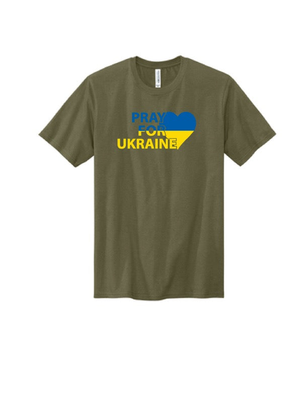 Military Green Pray For Ukraine T-Shirt
